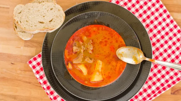 Traditional Hungarian Goulash Soup – Gulyás